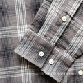 Camicie in twill per adulti a manica corta in cotone scozzese all&#39;ingrosso 100